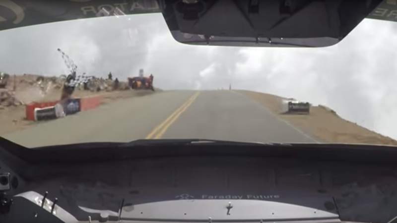 Watch the Faraday Future FF91 set a Pikes Peak record